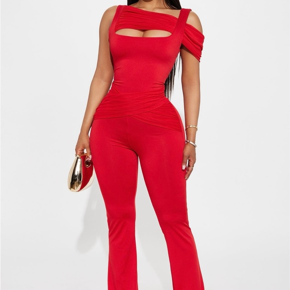 Pants - Valentines Day ❤️ Elegant Red Women's Jumpsuit